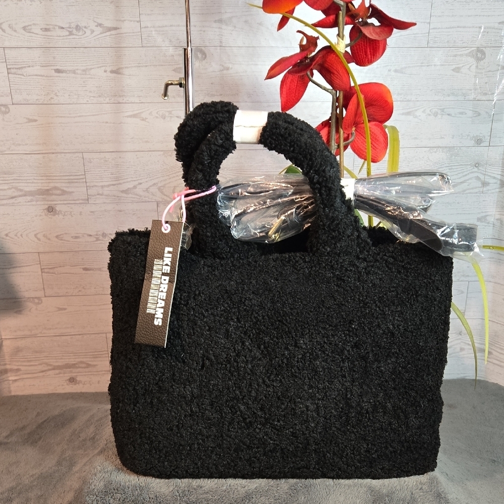 Like Dreams Sherpa Bag With Crossbody Bag